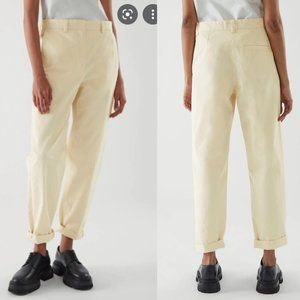 COS Straight Leg Chinos Light Beige Size US 14- NWT